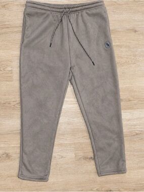 Public Record Men’s Suede Sherpa-Lined Pants Taupe Size Large